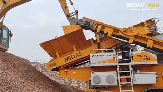 MIDAS MV-S900 Tracked Mobile VSI Crusher at Work screenshot 2