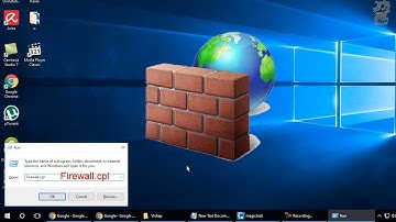 How to open Windows Firewall using run command