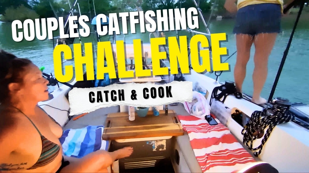 ⁣EPIC Catfish Battle: Catching & Cooking from the Sailboat!