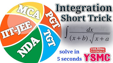 Maths short trick ( Integration ) for IIT-JEE, MCA entrance, NDA, TGT, PGT maths