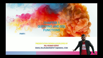 Chapter 1 Querying and SQL Function Part -1