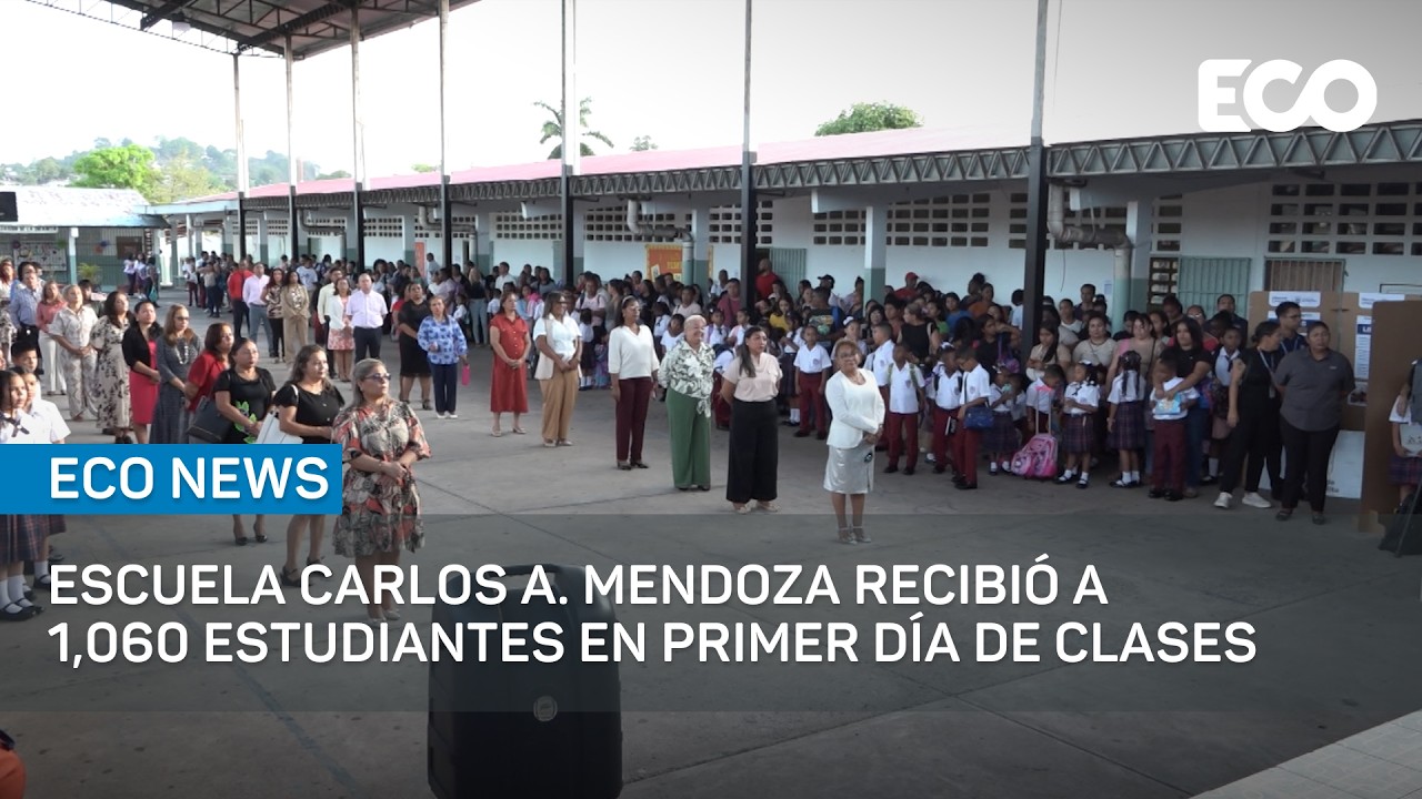 Escuela Carlos A. Mendoza recibió a 1,060 estudiantes en primer día de clases | #EcoNews