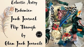 Eclectic Artsy Bohemian Junk Journal Flip Through