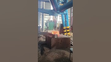 How to forge a square iron block into a cylindrical iron block in 30 seconds.