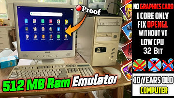 The Fastest & Lowest Android Emulator For 512MB RAM | No GPU | Fix OpenGL | No VT | Dual Core PC