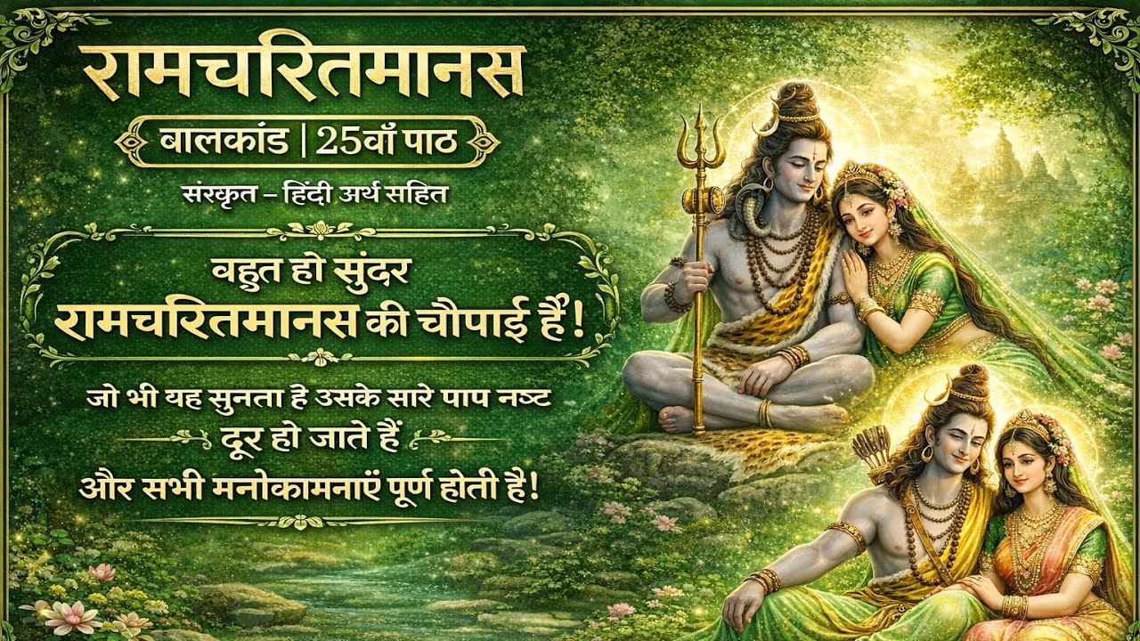 सुनते ही पाप होंगे नष्ट! 😱 रामचरितमानस बालकांड 25वां पाठ | शिवजी की अद्भुत रामकथा #bhartiiikashyap 