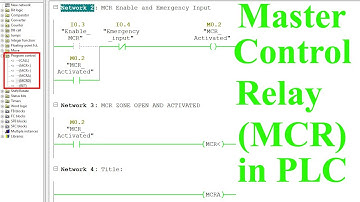 Master Control Relay (MCR) in PLC || MCR Function in Ladder Logic Programming #MCR