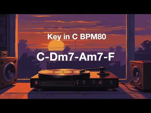 ローファイでゆったり目なバッキング keyC BPM80 コード間違い訂正はコメント欄！