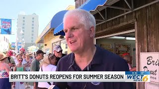 Britt’s Donuts officially opens for 2026 season at Carolina Beach