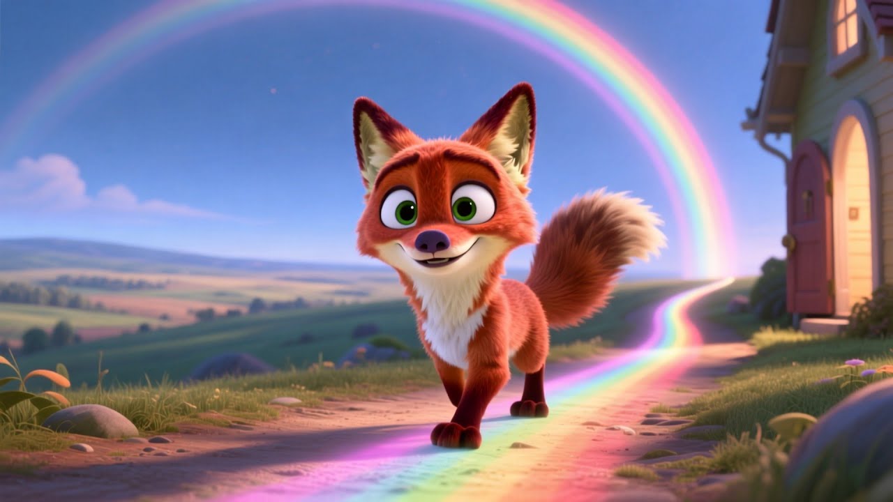 Baby Fox and Rainbow Trail | Fun Adventure Song for Kids | Nursery Rhymes and Baby Songs