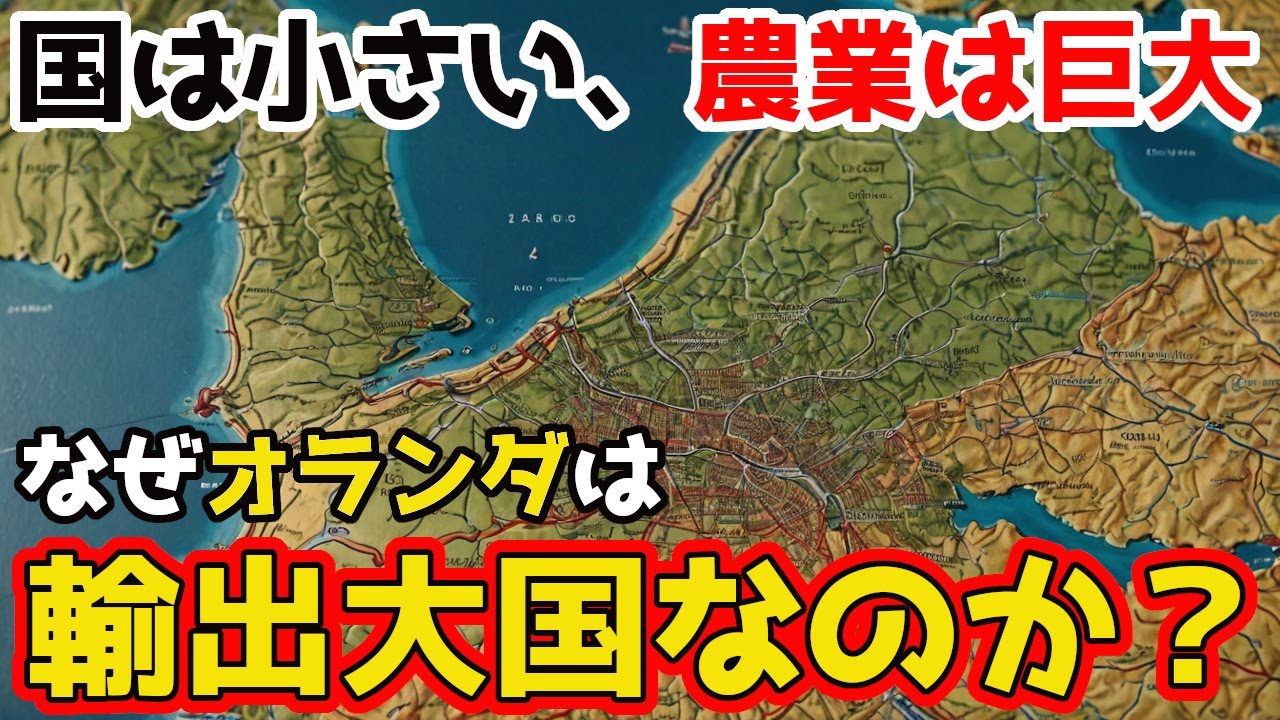 【輸出量世界第2位】なぜオランダは国土が小さいのに農業大国なのか