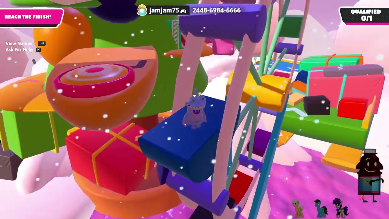 Christmas Countdown Day 2 - Fall Guys Winter Wonder Dash map