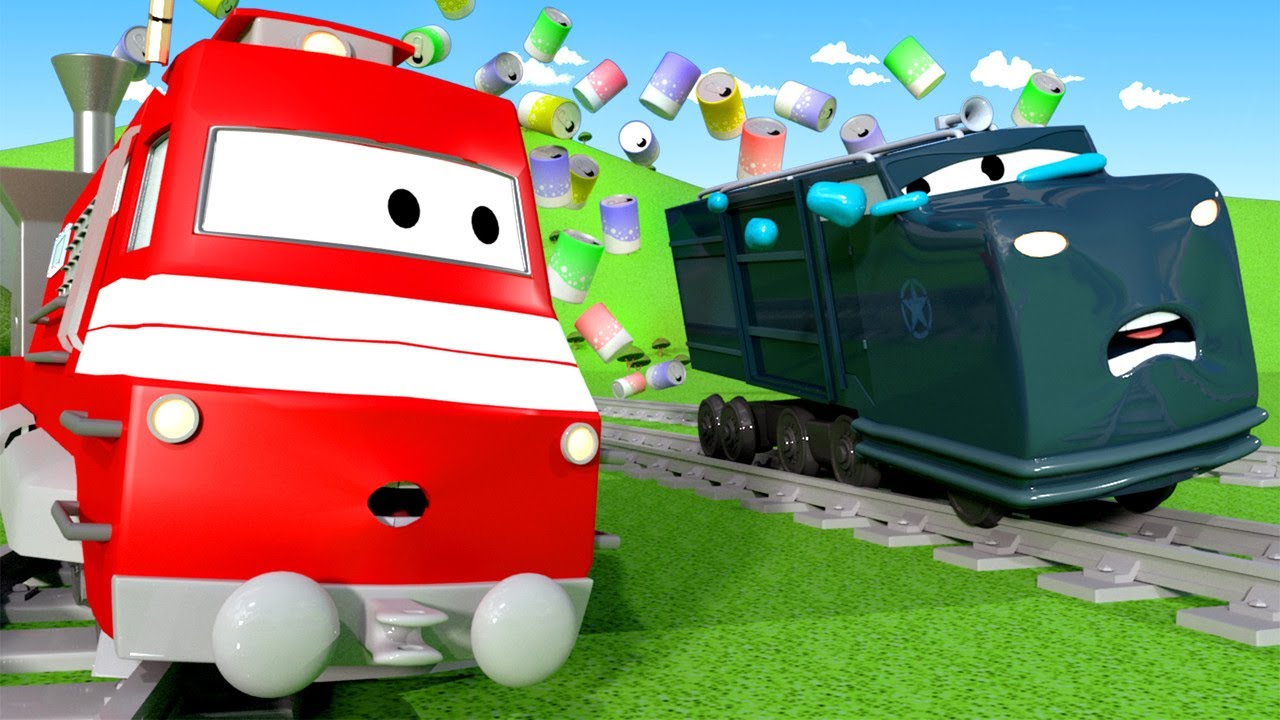 Troy Le Train Troy Le Train Recycleur Nettoie Le Desordre Dessin Anime De Tains Pour Enfants Youtube
