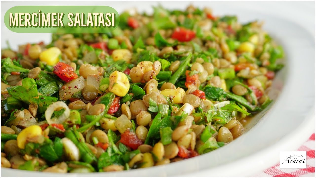 Rengarenk nefis  Mercimek salatası / yemek tarifleri / Figen Ararat