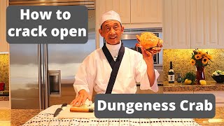 How To Crack Open Dungeness Crab - Japanese Chef Method