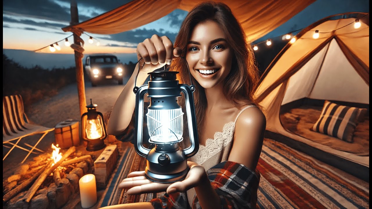 🔦 HYBRIDLIGHT Atlas Fire, Rechargeable, Adjustable from 25 to 600 Lumens | Best Hybrid Light Lantern