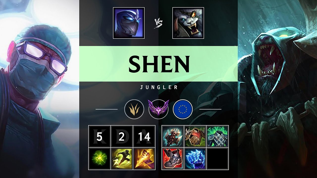 Shen Jungle vs Rengar - EUW Master Patch 25.17