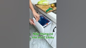 Thùng rác treo tủ bếp đa năng quá là tiện lợi rồi #review #shortvideo #youtubeshorts