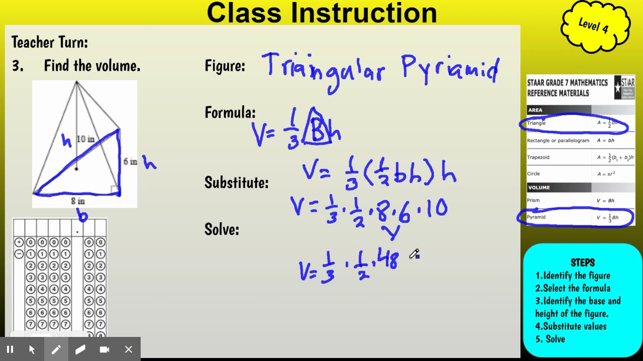 Volume of a triangular pyramid