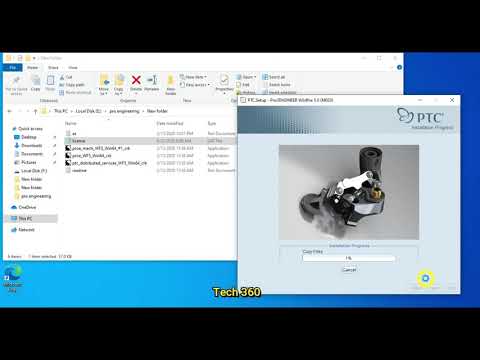 Pro Engineer Wildfire 5.0 Install - YouTube