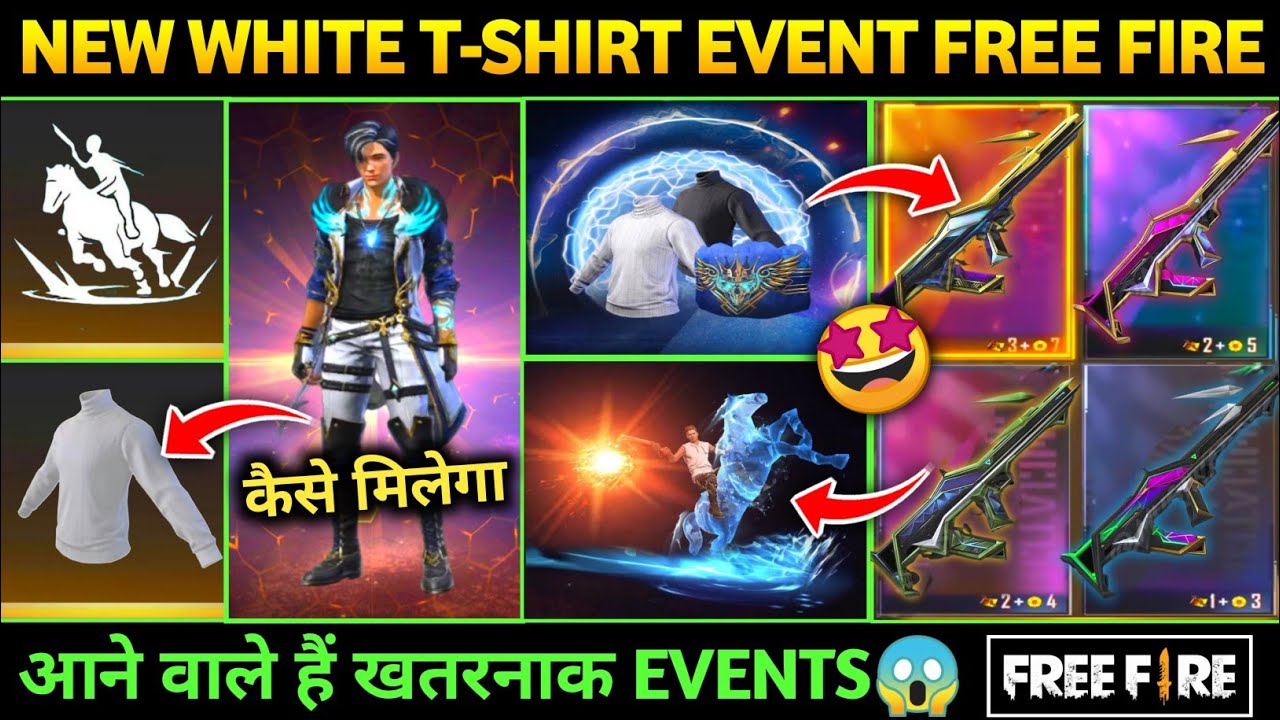 Download NEW WHITE T SHIRT EVENT 😱| FREE FIRE NEW EVENT | NEXT INCUBATOR FREE FIRE | MOCO STORE & FADED WHEEL