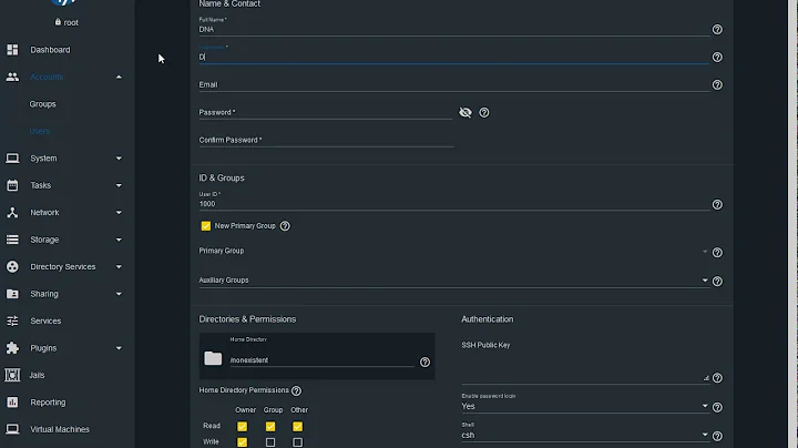 FreeNAS SFTP Setup With Dahua Recorder Part1