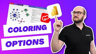 Power BI Network Chart Coloring Options: Drill Down Network PRO | Part 9