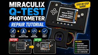 How to Repair a Miraculix Q-Test Photometer + PyBadge Repair & Firmware Update