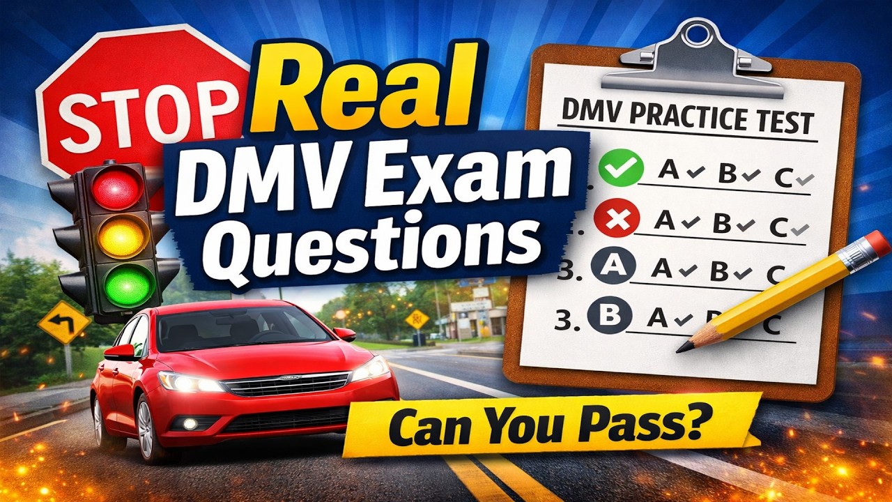 DMV Test 2026: 50 Driving Test Questions and Answers | Pass First Time ...
