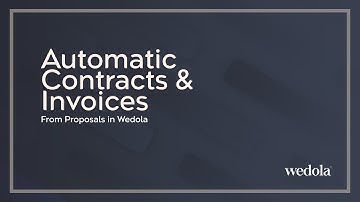 Setting Up Automatic Contracts & Invoices | Wedola.co Wedding CRM