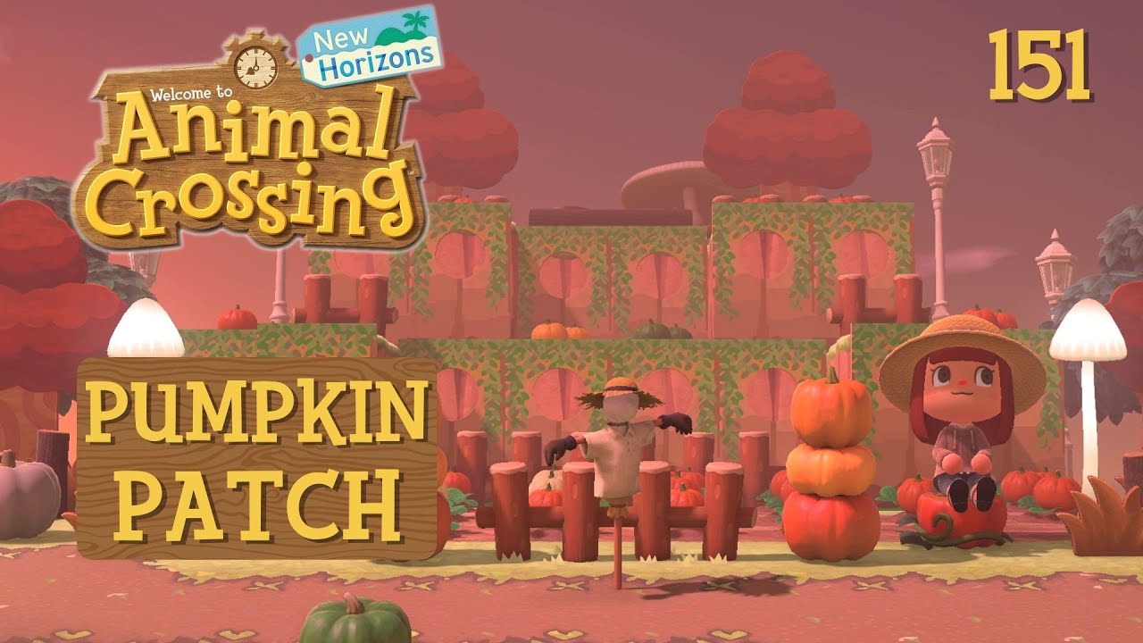 PLANTING PUMPKINS ACNH Speed Build Animal Crossing New Horizons Gameplay 151 YouTube