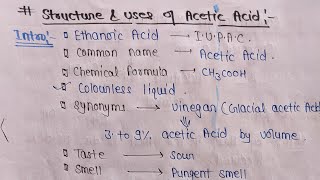 CARBOXYLIC ACIDS Inductive effect, structure&uses of Acetic acid,tartaric acid,lactic acid b pharma