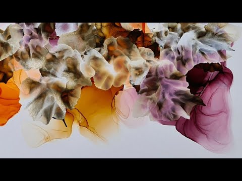 Alcohol Ink / High Flow Acrylic Abstract Fluid Art Painting 128 - YouTube