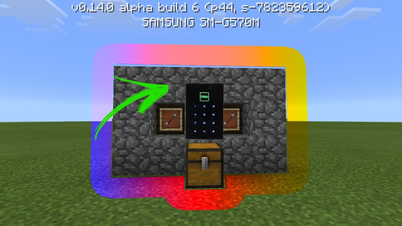 COMO FAZER BAU COM SENHA NO MINECRAFT PE! - YouTube