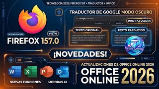 🧑‍💻 2026 Tutorial | @firefox 157.0   @Google Translator Dark Mode   🌎 Office   Drive 🖱️☁️