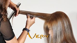 How to Cut Bob with Bangs | Non-layered Haircut Tutorial – Vern Hairstyles 54