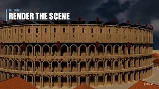3D Gladiator Scene - Game Ready 3D Assets