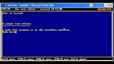 Textik - a simple text editor
