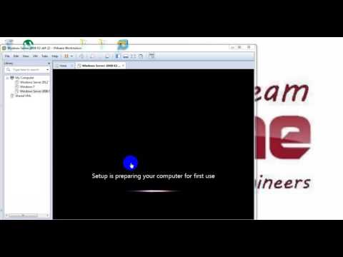 الفيديو رقم (1) : install windows server 2008 in vmware - YouTube