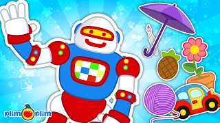Enseñando Al Robot - Objetos Diarios Plim Plim