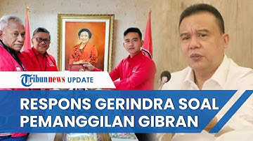 Gibran Dipanggil DPP PDIP Buntut Pertemuan dengan Prabowo, Gerindra: Itu kan Internal Partai
