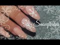 Hand painted snowflakes/ Winter Nail deigns /12 days of Christmas nail designs!/ Nailmas