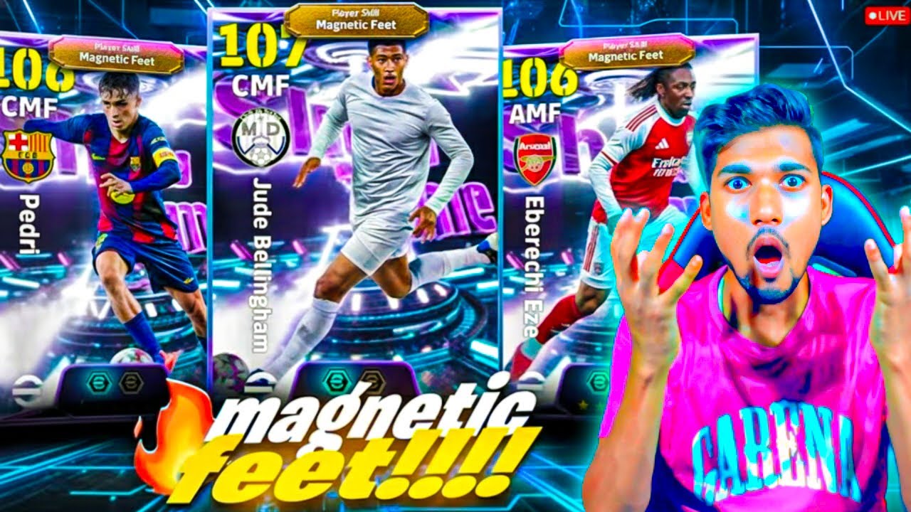 Live !! New Skill Magnetic Feet Bellingham !! Pack Opening + Friendly Match 