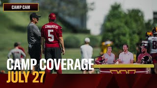 LIVE! Command Center: Camp Coverage July 27 | Washington Commanders Wealth