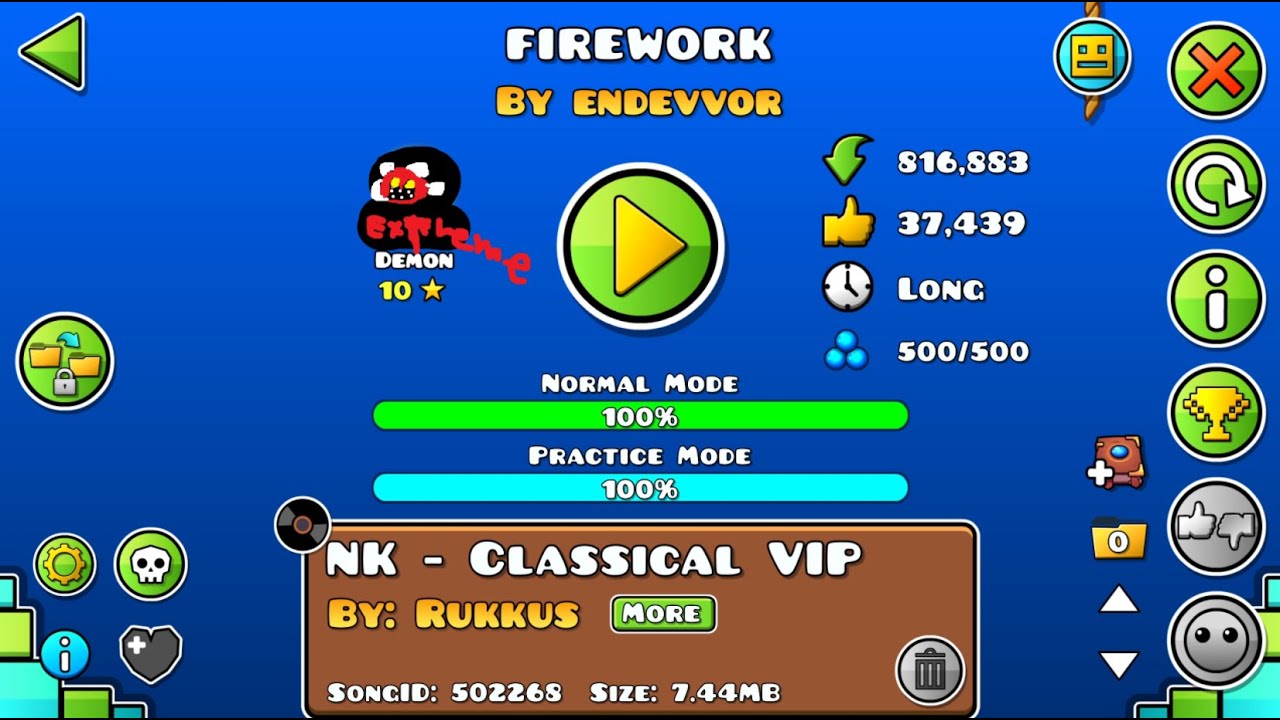 Firework 100% Complete (JUMP FROM CATACLYSM)