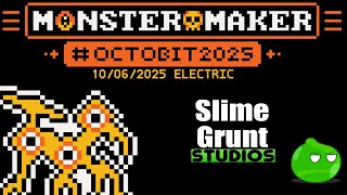 Pixel Art Timelapse – Monster Maker Design | Octobit 2025 Day 6: Electric 
