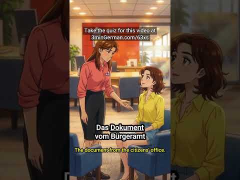 Opening a German Bank Account: Essential A2 Vocabulary #shorts