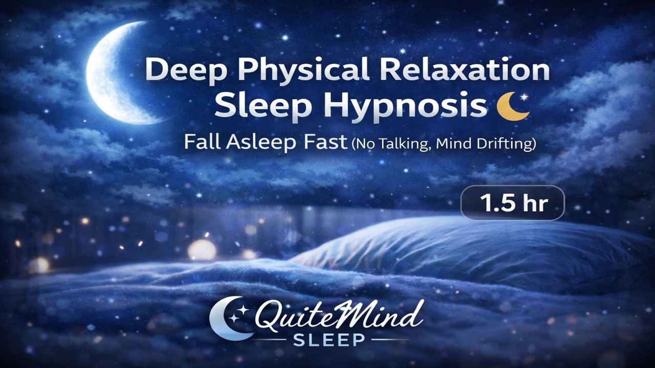 Deep Physical Relaxation Sleep Hypnosis 🌙 Fall Asleep Fast (No Talking ...