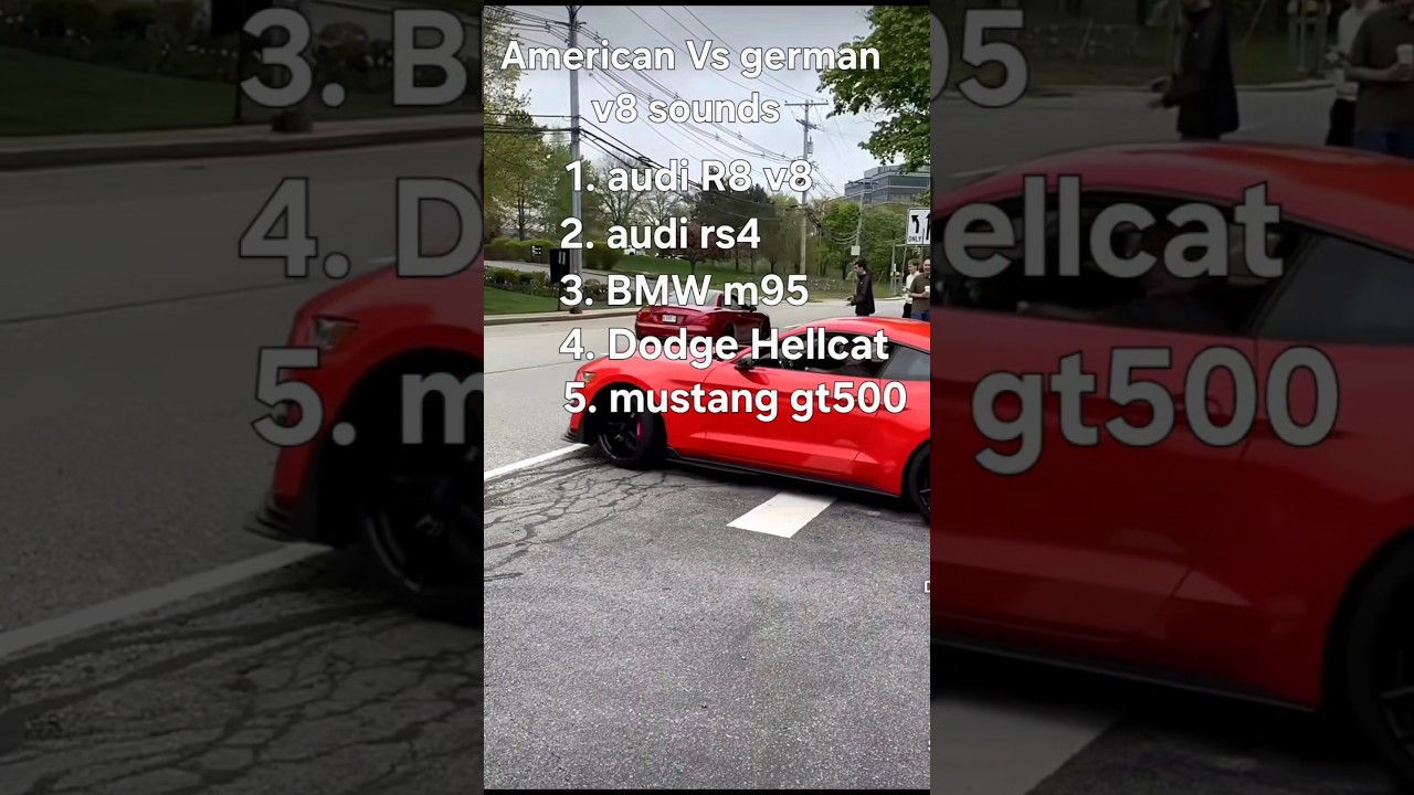 American vs German v8 sounds 