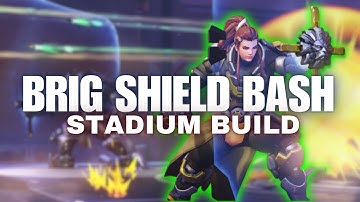 Brig Shield Bash Build - SPAM Heals in Stadium #overwatch2 #overwatch